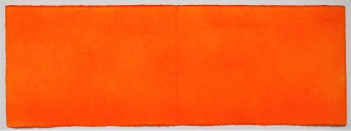 Peinture intitulée "bright orange" par Dorothea Breit, Œuvre d'art originale, Pastel