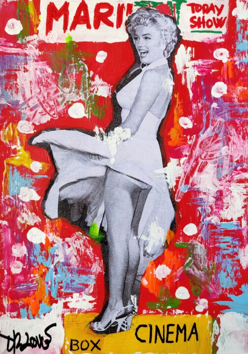 Pintura titulada "Marilyn today show" por Dr. Love, Obra de arte original, Acrílico