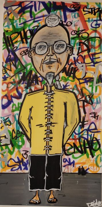 "Zian - STREET ART F…" başlıklı Tablo Drinho Street Artiste tarafından, Orijinal sanat, Işaretleyici