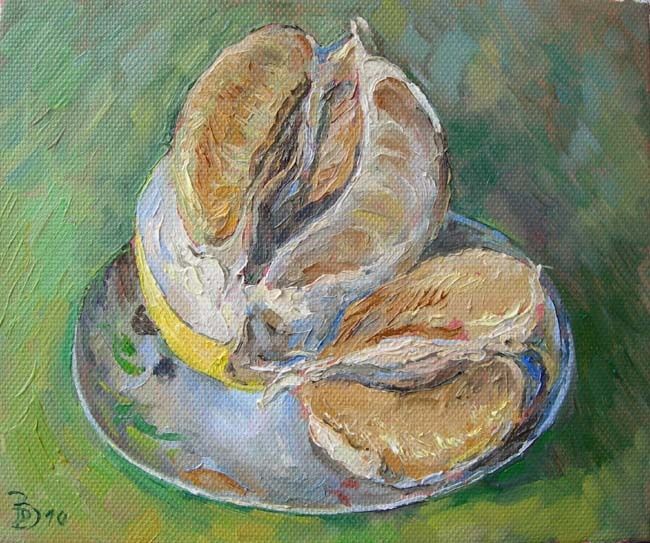 Schilderij getiteld "Pomelo" door Dmitry Veltishchev, Origineel Kunstwerk, Olie