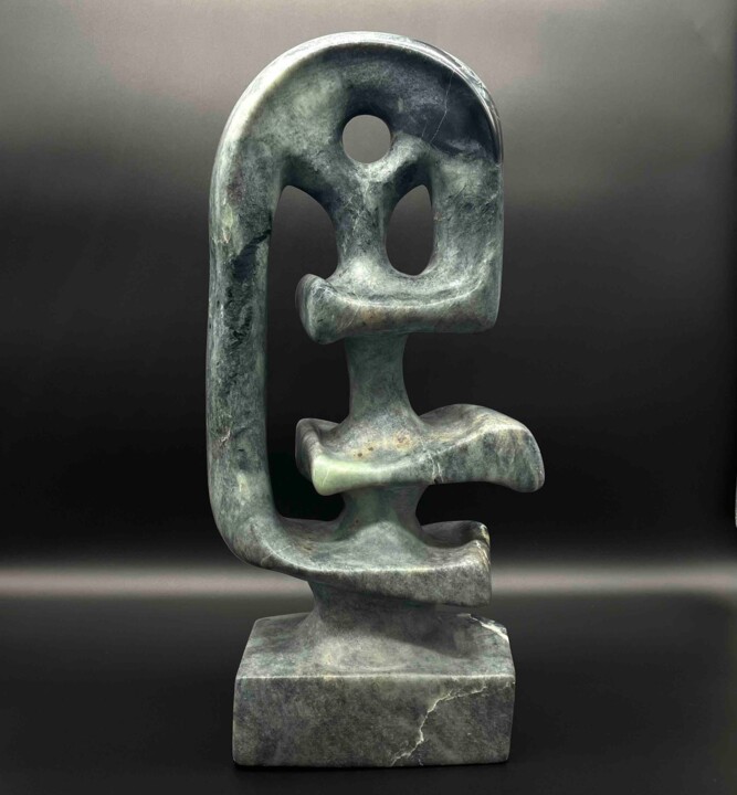 Sculpture titled "Totem" by Edith Bk, Original Artwork, Stone