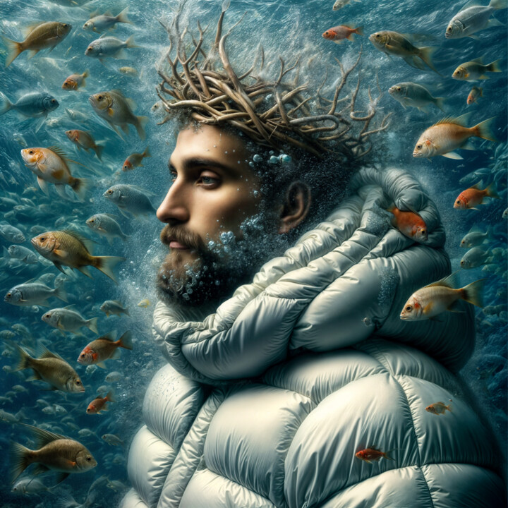 数字艺术 标题为“Underwater_102” 由Egidoro, 原创艺术品, AI生成的图像