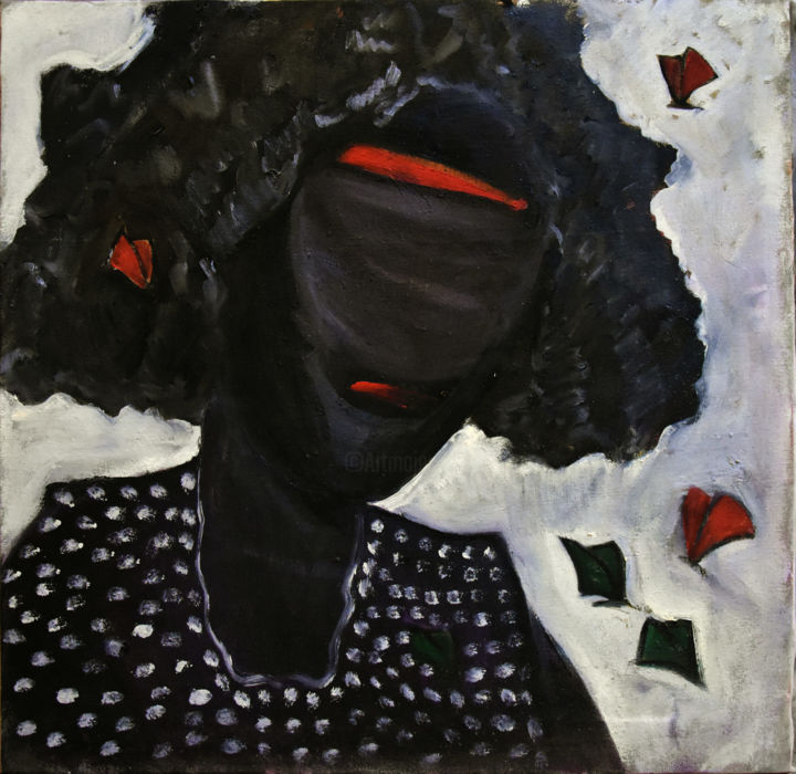 Картина под названием "blossom" - Eiad Oraby, Подлинное произведение искусства, Масло