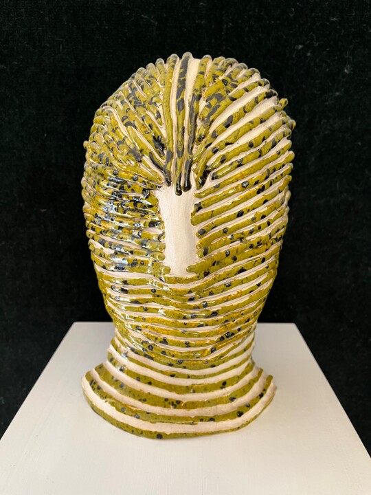Sculpture titled "Medusa" by Eileen Van Den Bosch, Original Artwork, Clay