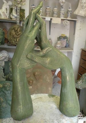 Скульптура под названием "IL PONTE" - Mastro Elio, Подлинное произведение искусства, Керамика