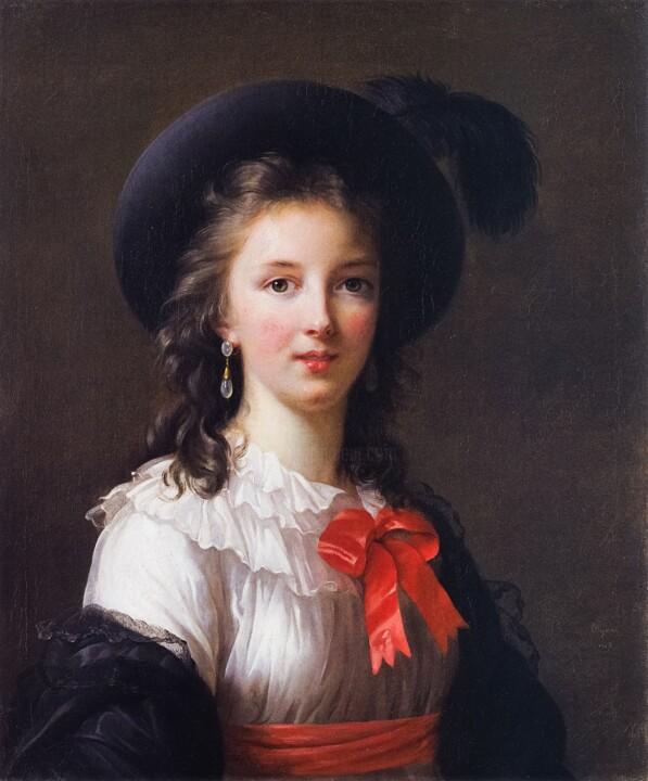 绘画 标题为“Autoportrait” 由Élisabeth Vigée Le Brun, 原创艺术品, 油