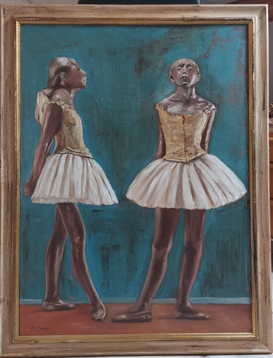Pintura titulada "Ballerina of degas" por Els Driesen, Obra de arte original, Oleo Montado en Bastidor de camilla de madera