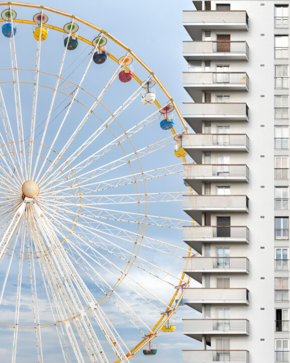 Photographie intitulée "Grande roue" par Emmanuel Passeleu, Œuvre d'art originale, Photographie numérique