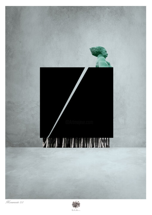 Arte digitale intitolato "Monumento 2.0" da Enzo Ceglie, Opera d'arte originale, Lavoro digitale 2D