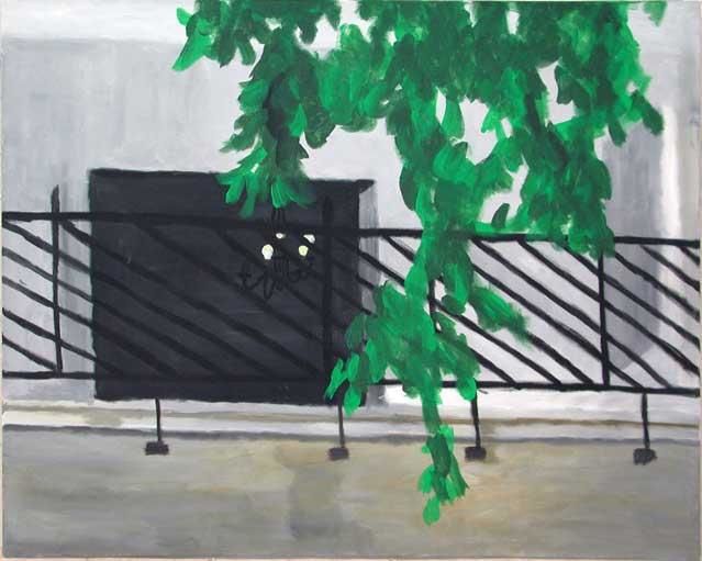 Peinture intitulée "Round Balcony" par Eden Orion, Œuvre d'art originale