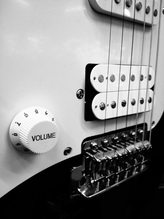 Photographie intitulée "Electric Guitar" par Eric L Vadé, Œuvre d'art originale, Photographie numérique