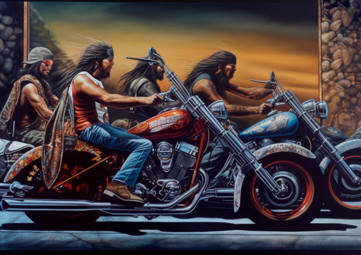 "#1 - Easyrider" başlıklı Dijital Sanat Eric Lespinasse tarafından, Orijinal sanat, Dijital Resim