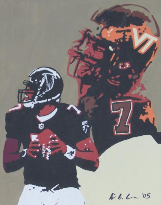 Michael Vick, Painting by Eric Conner