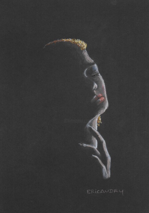 Dibujo titulada "Caressée par la lum…" por Eric Audry, Obra de arte original, Pastel