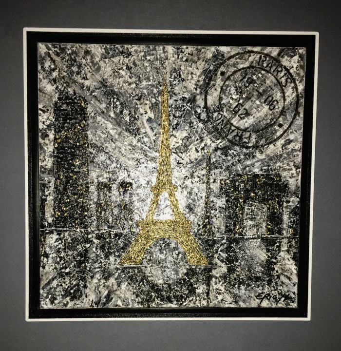 "« Mon Paris »" başlıklı Tablo Eric M. Artiste Peintre tarafından, Orijinal sanat, Akrilik