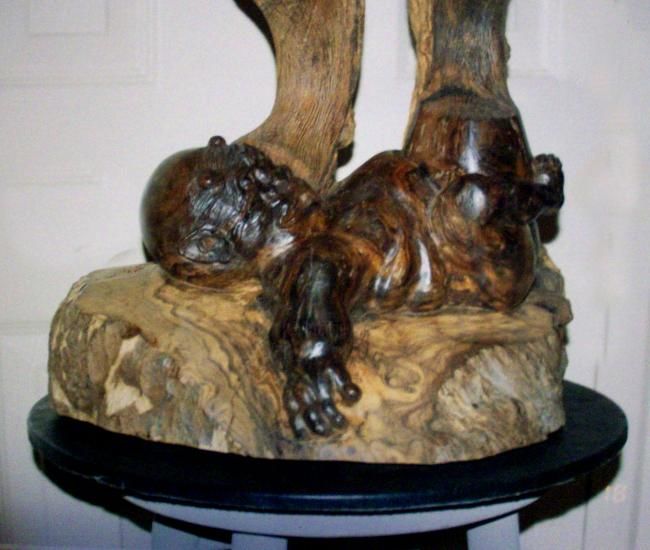 Скульптура под названием "hombre cimarron" - Oscar Delgado Murillo, Подлинное произведение искусства