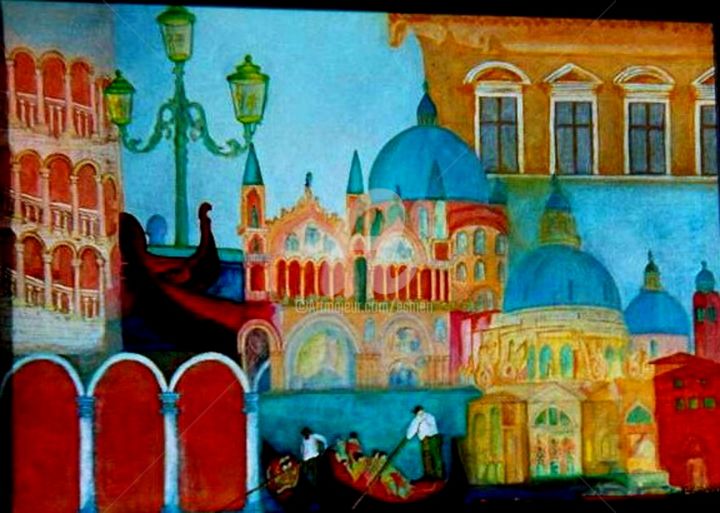 Peinture intitulée "VENEZIANA" par Esmeri, Œuvre d'art originale, Acrylique Monté sur artwork_cat.