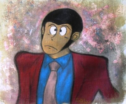 Картина под названием "lupin" - Esteban, Подлинное произведение искусства