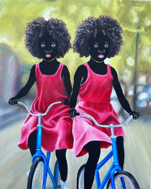绘画 标题为“Cruising through na…” 由Esther Oyeyemi, 原创艺术品, 丙烯