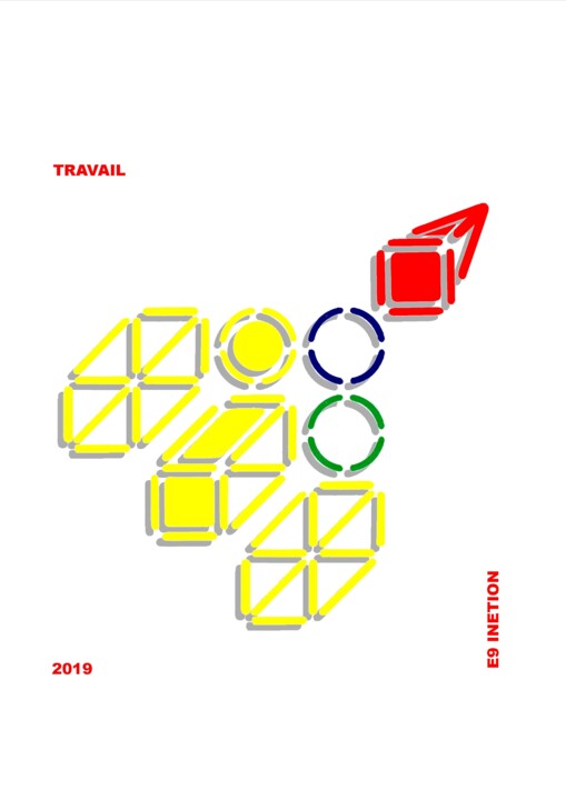 Digital Arts με τίτλο "TRAVAIL" από Etienne Frouin (E9 Inertion), Αυθεντικά έργα τέχνης, Ψηφιακή ζωγραφική