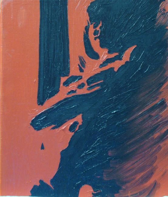 Malarstwo zatytułowany „noir et rouge 4” autorstwa Fabien Lheuillier, Oryginalna praca