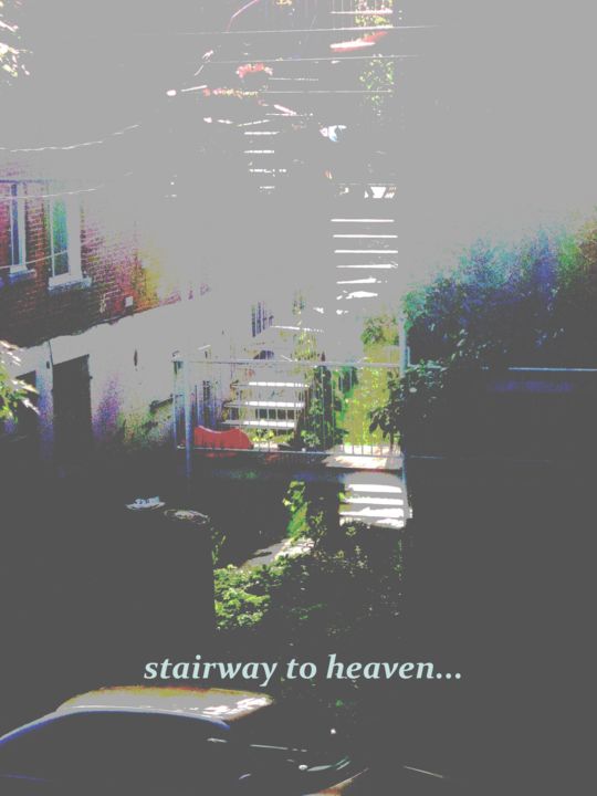 摄影 标题为“staireway-posterize…” 由Eheart, 原创艺术品