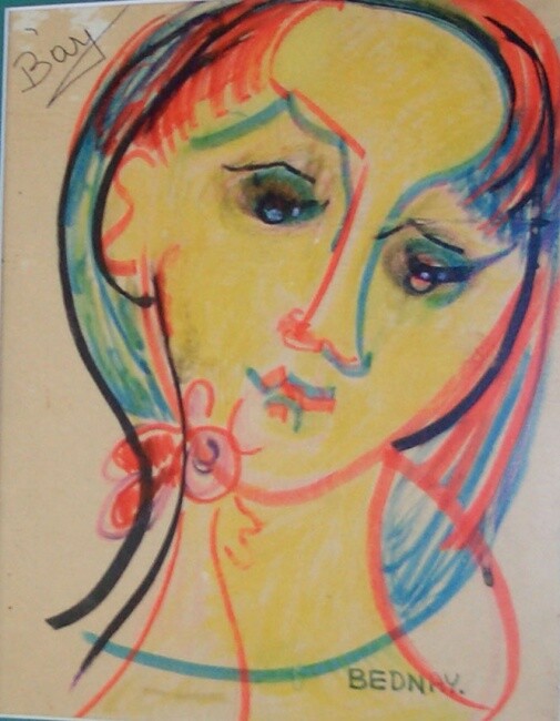 Drawing titled "Day-Dreamer" by Eve B'Ay, Original Artwork, Other