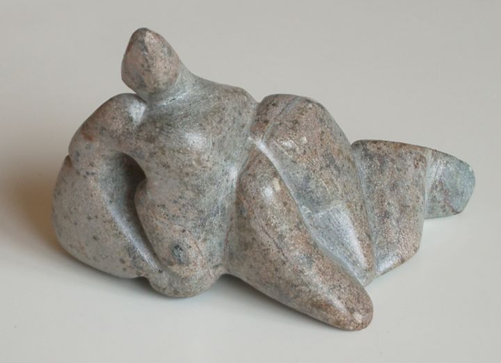 Rzeźba zatytułowany „Opaline” autorstwa Evelyne Hervé, Oryginalna praca, Kamień