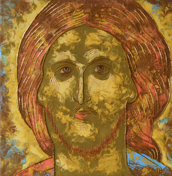 Ζωγραφική με τίτλο ""The Savior"" από Evgeny Shaparin (Johnrusart), Αυθεντικά έργα τέχνης, Ακρυλικό