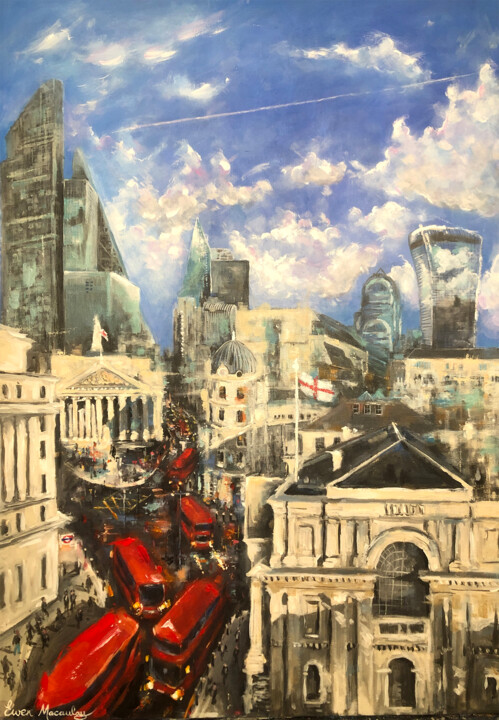"London, view of the…" başlıklı Tablo Ewen Macaulay tarafından, Orijinal sanat, Akrilik