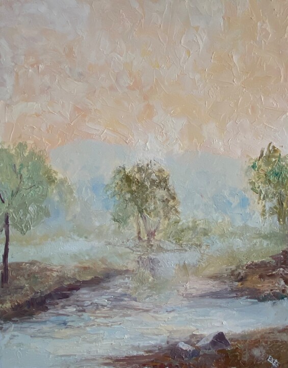 Pintura intitulada "SUNSET — CONTEMPORA…" por Ildar Minnegalimov (exesalle), Obras de arte originais, Óleo