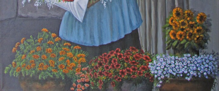 El Regalo, Painting by Fabiana Iglesias