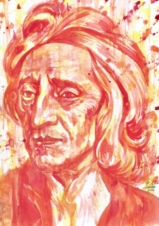 "JOHN LOCKE" başlıklı Tablo Lautir tarafından, Orijinal sanat, Suluboya