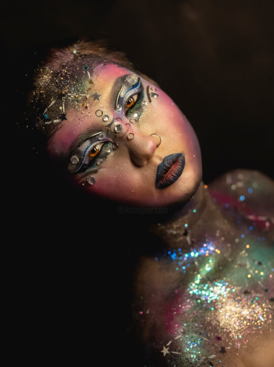 Fotografie mit dem Titel "Creative make-up of…" von Faces Studio, Original-Kunstwerk, Digitale Fotografie