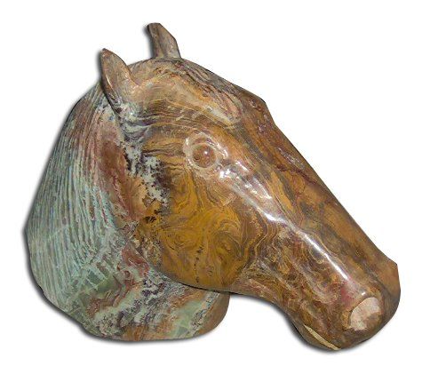 Skulptur mit dem Titel "caballo rojo" von Facundo Lucero, Original-Kunstwerk