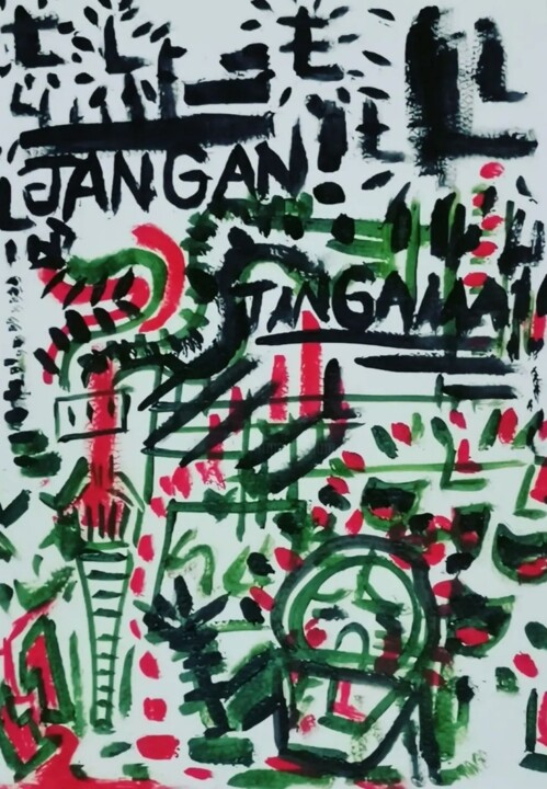 Peinture intitulée "Jangan" par Faris Rozlin, Œuvre d'art originale, Acrylique