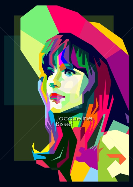 数字艺术 标题为“Jacqueline Bisset P…” 由Fariza Abdurrazaq, 原创艺术品, 数字打印