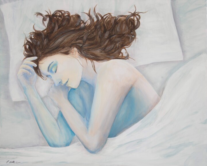 Malerei mit dem Titel "Dreaming" von Felice Mauro Battiston, Original-Kunstwerk, Acryl