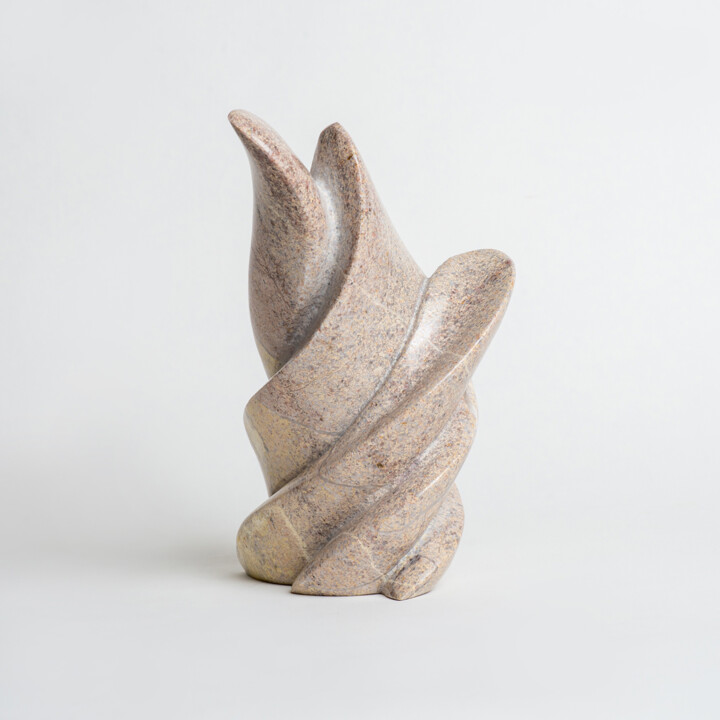 제목이 "Llama abstracta"인 조형물 Felipe Cesar D'Oliveira로, 원작, 돌
