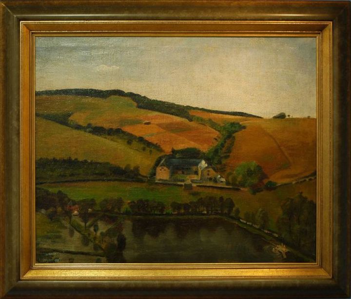 Peinture intitulée "L'Hermitage Canadie…" par Fernand Dresse, Œuvre d'art originale