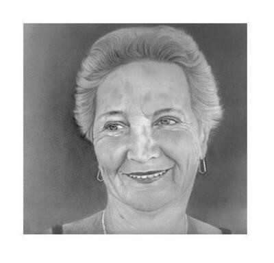 Drawing titled "Minha Mãe" by Fernando Costa, Original Artwork