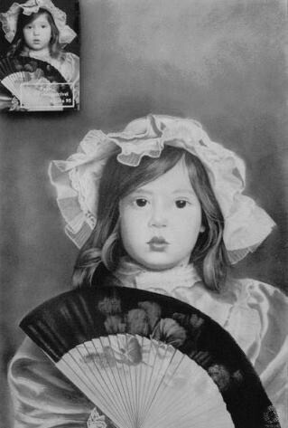 Drawing titled "Paloma" by Fernando Costa, Original Artwork