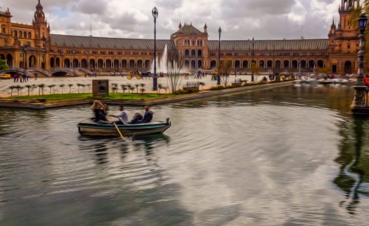 Photography titled "rowing in madrid" by Ahmed Rashed, Original Artwork