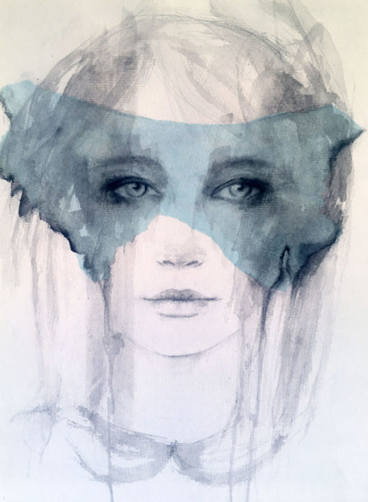 "Amelia the heroine…" başlıklı Tablo Fiona Maclean tarafından, Orijinal sanat, Suluboya