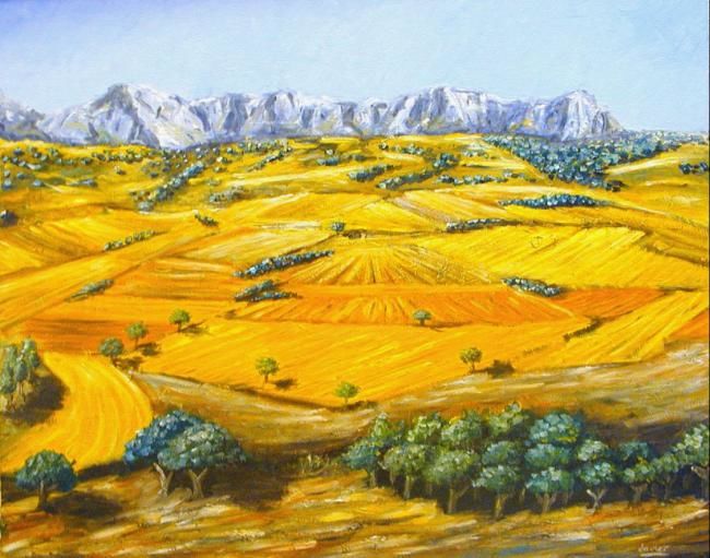 Pintura titulada "Paisaje" por Javier Pérez Hernández, Obra de arte original