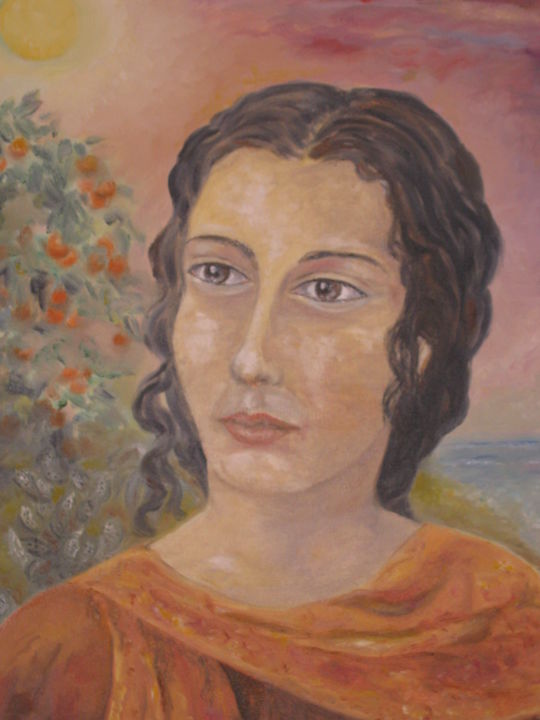 「MEDITERRANEA」というタイトルの絵画 Flora Lalliによって, オリジナルのアートワーク, オイル