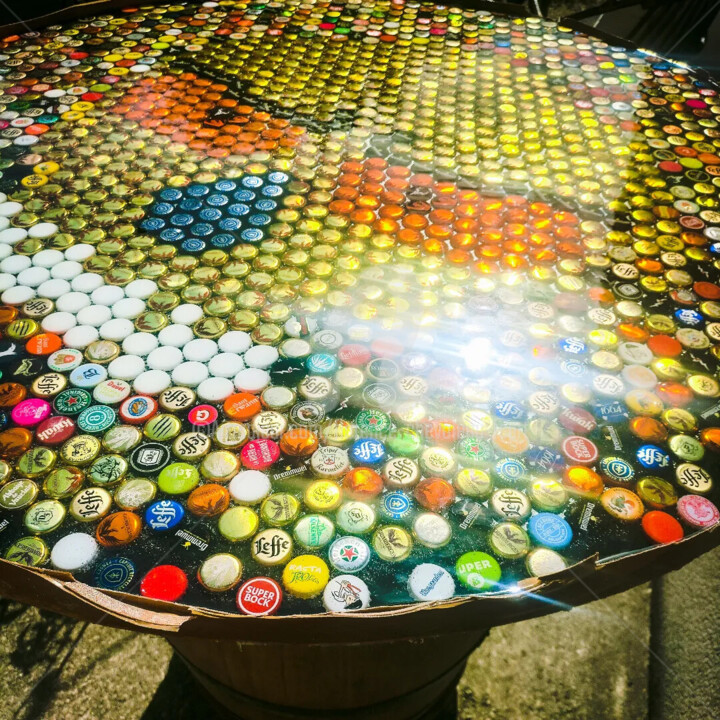 Design titled "Caps en table" by Florence Chevoleau (FCArt), Original Artwork, Furniture