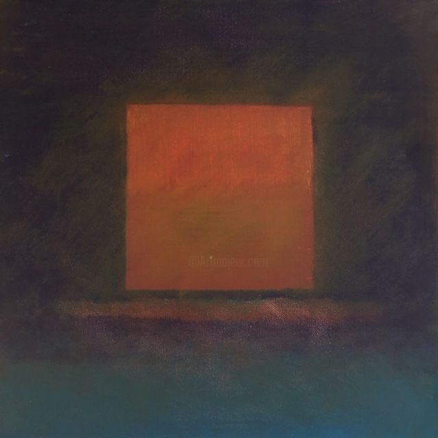 Painting titled "Hommage à Rothko" by Florence Portzer, Original Artwork, Oil