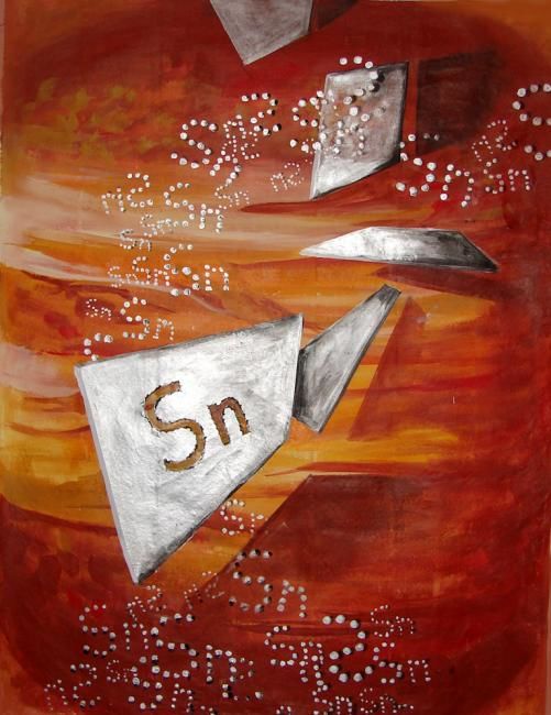 Painting titled "Stagnum" by María Florencia Capellini, Original Artwork