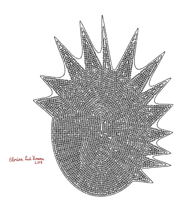 "ananas maze" başlıklı Dijital Sanat Florian Prud'Homme tarafından, Orijinal sanat, 2D Dijital Çalışma